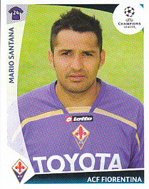 Mario Santana Fiorentina samolepka UEFA Champions League 2009/10 #324